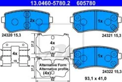 ATE BREMSSCHEIBEN + ATE BREMSBELÄGE (1000191ATE) -Outlet Ate Store 11671875 1