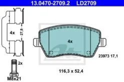 ATE Bremsscheiben + ATE Ceramic Bremsbeläge (1000678ATEC) -Outlet Ate Store 11672419
