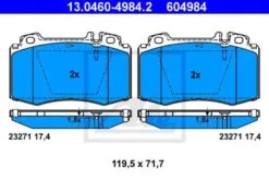 ATE Bremsbelagsatz, Scheibenbremse (13.0460-4984.2) -Outlet Ate Store 47682