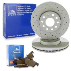 ATE Bremsscheiben + ATE Ceramic Bremsbeläge (1000947ATEC)