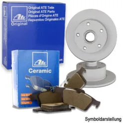 ATE Bremsscheiben + ATE Ceramic Bremsbeläge (1000591ATEC)