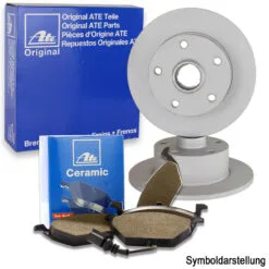 ATE Bremsscheiben + ATE Ceramic Bremsbeläge (1000810ATEC)